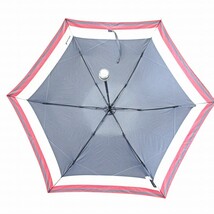 未使用品 アクアスキュータム AQUASCUTUM タグ付き 晴雨兼用 折り畳み傘 雨傘 日傘 紫外線防止加工 トリコロール 紺 赤 白 0503 レディース_画像3