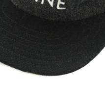 セリーヌ CELINE キャップ 野球帽 帽子 ロゴ刺繍 ウール L グレー 896C 2AUU5 10GB /AN6 ■OH メンズ_画像7