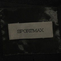 スポーツマックス マックスマーラ SPORT MAX コート フォックスファー付き ウール ジップアップ 黒 ブラック 42 アウター レディース_画像6