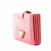 プラダ PRADA 三角プレート サフィアーノ レザー カードケース 名刺入れ ピンク 1M1211 /AN18 ●D ■OH レディース_画像4