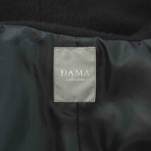 ダーマコレクション dama collection チェスターコート ロング シングル アルパカ ウール混 7 S 黒 ブラック /NW22 レディース_画像8