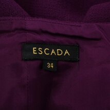 エスカーダ ESCADA タイトスカート スリム ひざ丈 ウール 34 S 紫 パープル /XK レディース_画像8