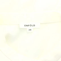 エンフォルド ENFOLD 23SS RAMDOM SLIT BLOUSE ブラウス シャツ 長袖 前開き 38 白 ホワイト /NR ■OS ■SH レディース_画像3