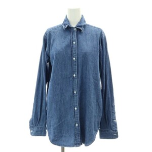 ミューズ ドゥーズィエム クラス MUSE de Deuxieme Classe 23SS DENIM BLUE SH シャツ ブラウス 長袖 F 青 ブルー