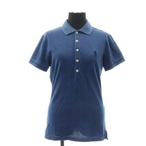 ポロ ラルフローレン POLO RALPH LAUREN ポロシャツ 半袖 スリムフィット S 青 ブルー /DF ■OS レディース_画像1