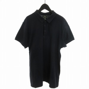 ディーゼル DIESEL ポロシャツ 半袖 スナップボタン ネイビー 紺色 XL ■SM1 メンズ