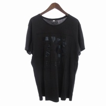 ディーゼル DIESEL Tシャツ カットソー 半袖 プリント コットン ブラウン XL ■SM1 メンズ_画像1