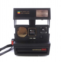 ポラロイド AUTOFOCUS 660 オートフォーカス 660 ポラロイドカメラ インスタント フィルムカメラ チェキ 動作未確認 ジャンク品 黒_画像1