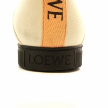 ロエベ LOEWE スニーカー キャンバス ローカット ロゴ 40 25.5cm ベージュ オレンジ /XZ ■GY18 メンズ_画像7