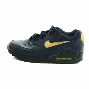 ナイキ NIKE エアマックス AIR MAX 90 ID スニーカー シューズ 靴 ロゴ レザー US8.5 26.5cm 紺 ネイビー 931902-991 メンズ