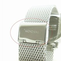 モンディーン MONDAINE エヴォ 腕時計 ビッグデイト A627 30303 11SBM 白 ホワイト ウォッチ ■SM1 メンズ_画像7