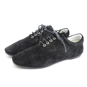 ルイヴィトン LOUIS VUITTON Glitter Suede Lace Up Oxfords レースアップ シューズ スニーカー スエード ラメ FA0121 ブラック 37.5 レデ