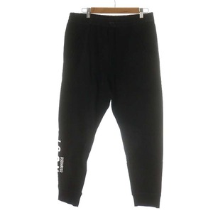 未使用品 ディースクエアード DSQUARED2 タグ付き Black Icon Sweatpants スウェットパンツ S79KA0020 ジョガーパンツ ロゴ 黒 ブラック L