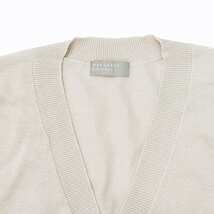 マーガレットハウエル MARGARET HOWELL 23SS COTTON SILK MHL ニット プルオーバーベスト 578-3161003 シルク混 ライトベージュ系 II 約M_画像4