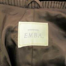 エンバ EMBA ポンチョ シェアードミンク リアルファー 毛皮 こげ茶 ブラウン レディース_画像5