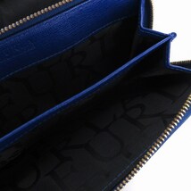 フルラ FURLA ウォレットショルダー 財布 二つ折り フラップ ミラー付き レザー 斜め掛け ロゴ プレート 青 ブルー ■SM1 レディース_画像6