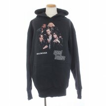 バレンシアガ BALENCIAGA 18AW SPEED HUNTERS HOODIE スピードハンター パーカー スウェット プルオーバー 長袖 M 紺 ネイビー /KH ■GY18_画像1