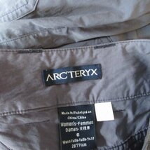 アークテリクス ARC'TERYX 旧タグ カーゴパンツ テーパード ロゴ刺? 紫 パープル 6 約Mサイズ 0515 STK レディース_画像7