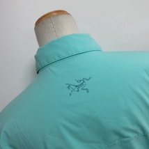 アークテリクス ARC'TERYX 美品 シャツ ブラウス ロゴプリント 長袖 水色 ブルー系 Mサイズ 0515 STK レディース_画像7