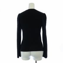 ドゥロワー Drawer ニット セーター カシミヤ ウール混 長袖 黒 ブラック /FQ レディース_画像2