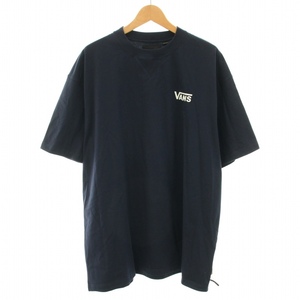 VANS BEAMS別注 TOKYO DESIGN COLLECTIVE TOKYO CRUISE Tシャツ カットソー クルーネック Vガゼット 半袖 ロゴプリント XXL 紺 メンズ