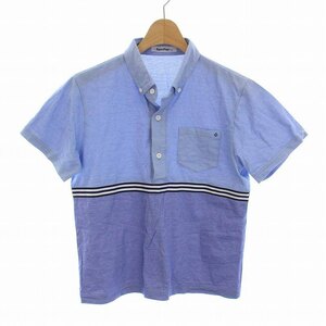  Familia Familiar polo-shirt button down short sleeves switch 160cm blue blue light blue /YM Kids 