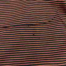 コモリ COMOLI 20SS ウール天竺 半袖クルー Tシャツ カットソー ボーダー 3 L 赤 黒 レッド ブラック R01-05014 /KH メンズ_画像8
