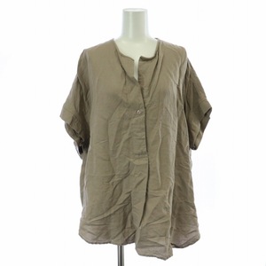  Journal Standard JOURNAL STANDARD 23SS rayon flax no color blouse shirt short sleeves tea Brown 23051400902210