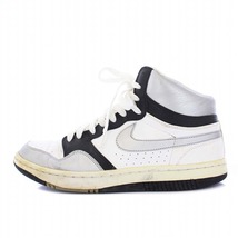 ナイキ NIKE COURT FORCE コートフォース スニーカー ハイカット US10 28cm 白 ホワイト グレー 510262-101 /KH ●D メンズ_画像1