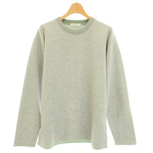  green lable lilac comb ng United Arrows sweat sweatshirt stretch long sleeve crew neck M gray 