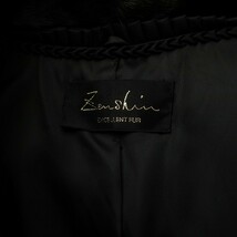 ゼンシン Zenshin ファーコート 毛皮 ダークミンクファー ミドル ショート 大きいサイズ 15 XXL 黒 ブラック /AQ ■GY18 レディース_画像4
