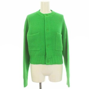  McAfee MACPHEE Tomorrowland 23SS hybrid cotton bottleneck blouson knitted cardigan S green green 