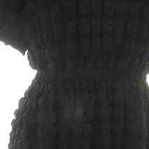 ツル バイ マリコオイカワ TSURU by Mariko Oikawa コラージュ Collage ワンピース ロング マキシ フレア 半袖 F 黒 DR-1239980_画像4