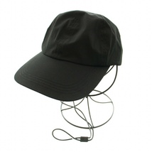 トゥデイフル TODAYFUL 23SS レザーコードキャップ Leather Cord Cap 野球帽 キャンバス レザー F 黒 ブラック /YT レディース_画像1