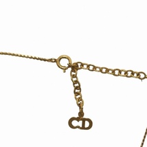 クリスチャンディオール Christian Dior ネックレス ペンダント CDロゴ ゴールド色 /IR ■GY18 ■OH レディース_画像4