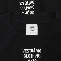 ヴェトモン ベトモン VETEMENTS Word Print Tee トランスレイト Tシャツ カットソー 半袖 ロゴ XS 黒 白 ブラック ホワイト_画像3