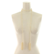 ビジュードエム Bijou de M ダブルタッセルパールネックレス W tassel Pearl Necklace 白 ホワイト /YI22 ■SH レディース_画像5