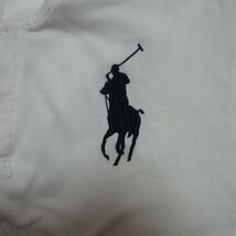 ポロ ラルフローレン POLO RALPH LAUREN CLASSIC FIT ポロシャツ カットソー ビッグポニー刺繍 半袖 白 ホワイト Lサイズ 0507 ■GY14_画像4