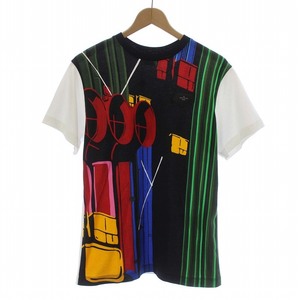 未使用品 ルイヴィトン LOUIS VUITTON 20SS Caeda Pompidou Souvenir グラフィック Tシャツ カットソー 半袖 白 ホワイト マルチカラー M 1