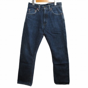 桃太郎ジーンズ MOMOTARO JEANS 美品 セルビッジデニム ジーンズ ストレート インディゴブルー 青系 約S相当 0507 メンズ