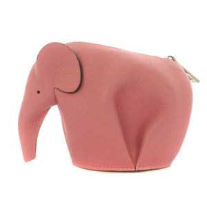  Loewe LOEWE Elephant pouch leather elephant . pink /YI2 #OH lady's 