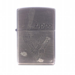 ジッポー ZIPPO D XIII 1997年製 オイルライター イーグル 鷲 ロゴ シルバーカラー 喫煙具 /AQ ■GY18 その他