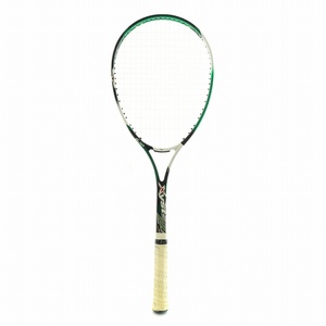 ミズノ MIZUNO ジスト XYST ZZ ソフトテニス ラケット 軟式用 ロゴ 緑 グリーン 黒 ブラック ■GY11 /MQ メンズ レディース