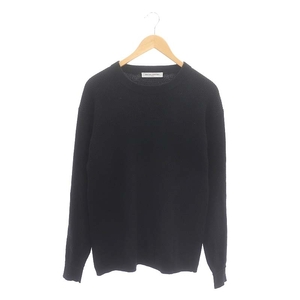  United Arrows UNITED ARROWS thermal crew neck knitted sweater cashmere . long sleeve M black black /HS men's 