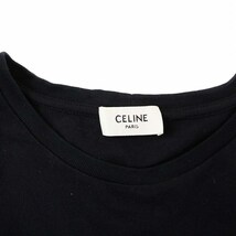 セリーヌ CELINE 20SS Je t'aime Tシャツ カットソー 半袖 ロゴ L 黒 ブラック 2X406768J /KH レディース_画像4