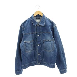 シップス SHIPS CONE DENIM 12.5oz デニム トラッカージャケット ブルゾン Gジャン 長袖 コットン M 青 ブルー