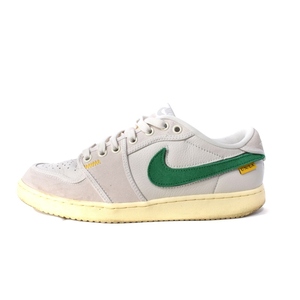 ナイキ NIKE ×UNION ユニオン Air Jordan 1 Low KO Sail Leather エアジョーダン1 ロー KO セイル レザー DZ4864-100 スニーカー グレージ