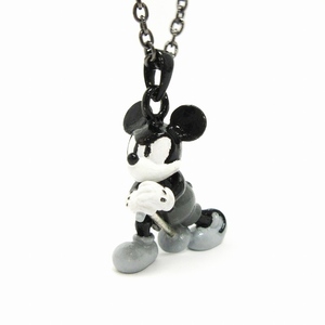  unused goods Jam Home Made Number Nine Mickey series necklace pendant gray black group accessory men's 