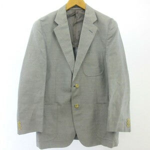  Burberry London BURBERRY LONDONlinen tailored jacket blaser business formal 2B gray series L men's 