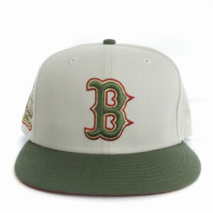 ニューエラ NEW ERA 美品 ボストン レッドソックス 9FORTY 1999 MLB ALL STAR GAME キャップ アイボリー カーキ 60.6cm 帽子 ■SM3 メンズ
